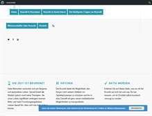 Tablet Screenshot of kryonik.de